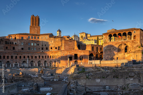 Italy, Rome, Trajan Forum, ancient city view photo