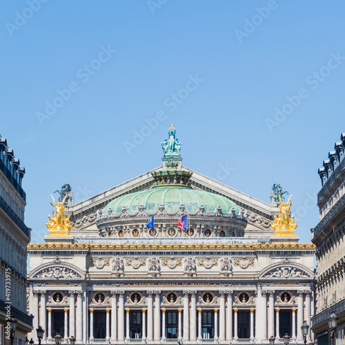 France, Ile-de-France, Paris, Facade of Palais Garnier opera house