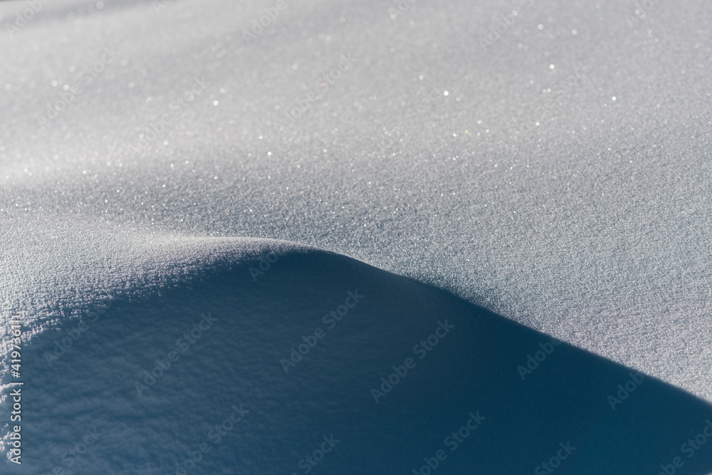 Abstract textures in dust snow
