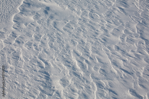 Snow texture. Snow surface background. Snow and ice.