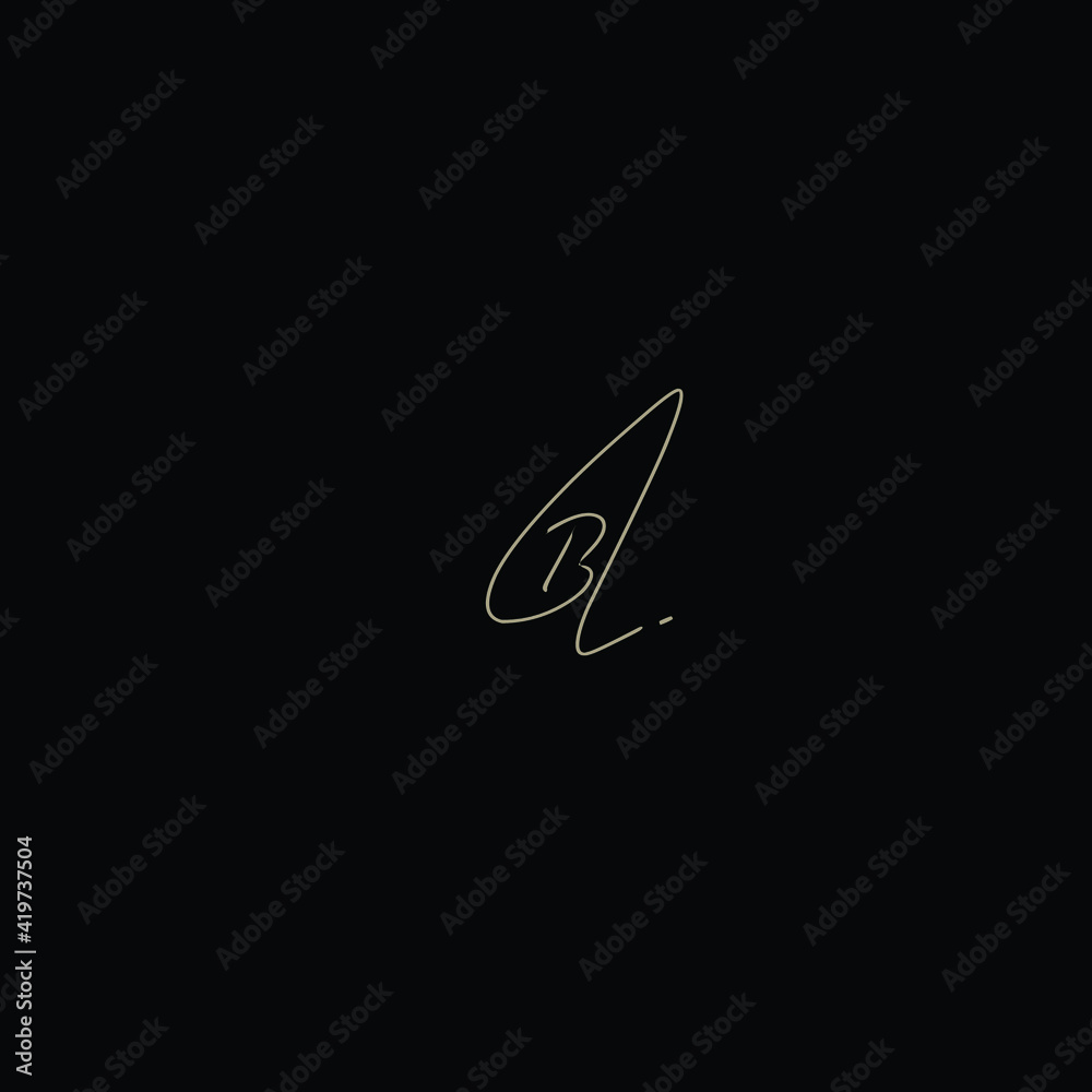 BL handwritten logo for identity BL handwritten logo for identity