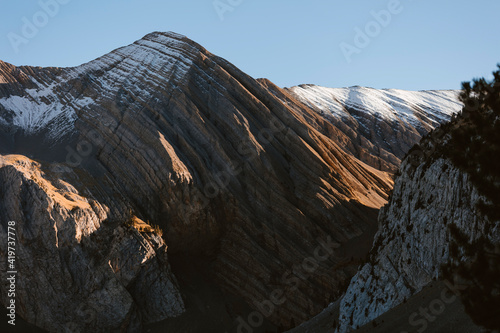 Spain, Huesca, Pyrenees mountain landscape
