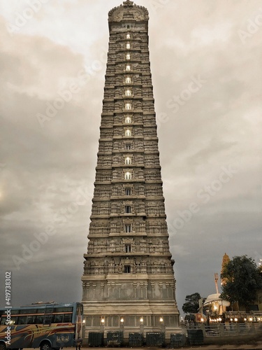 This magnificent architecture is called murudeshwar temple in karnataka,India