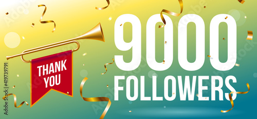 Thank You 9000 followers banner