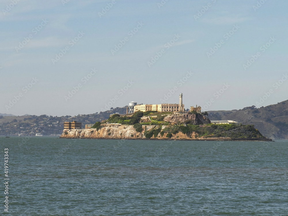 alcatraz island from the embarcadero area of san francisco