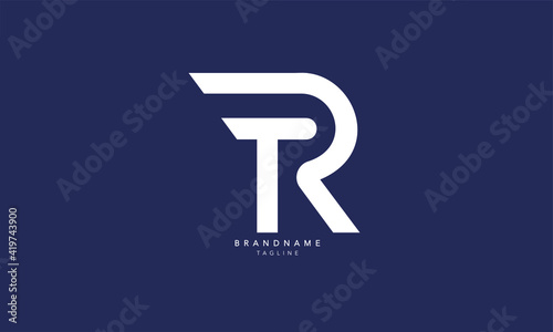 Alphabet letters Initials Monogram logo TR, RT, T and R photo