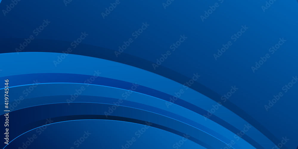 Obraz premium Modern dark blue 3d wave abstract background