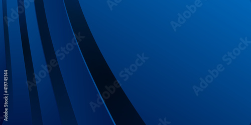 Modern dark blue 3d wave abstract background