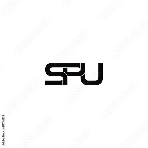 spu letter original monogram logo design