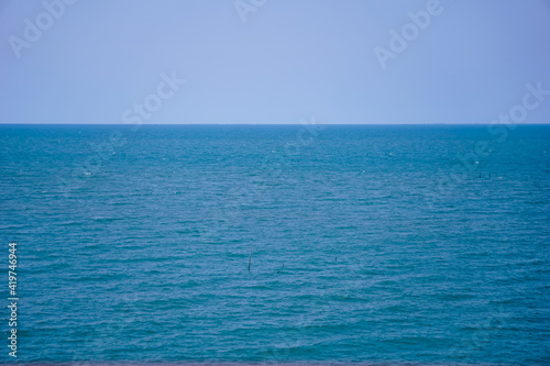 Blue sea in summer.