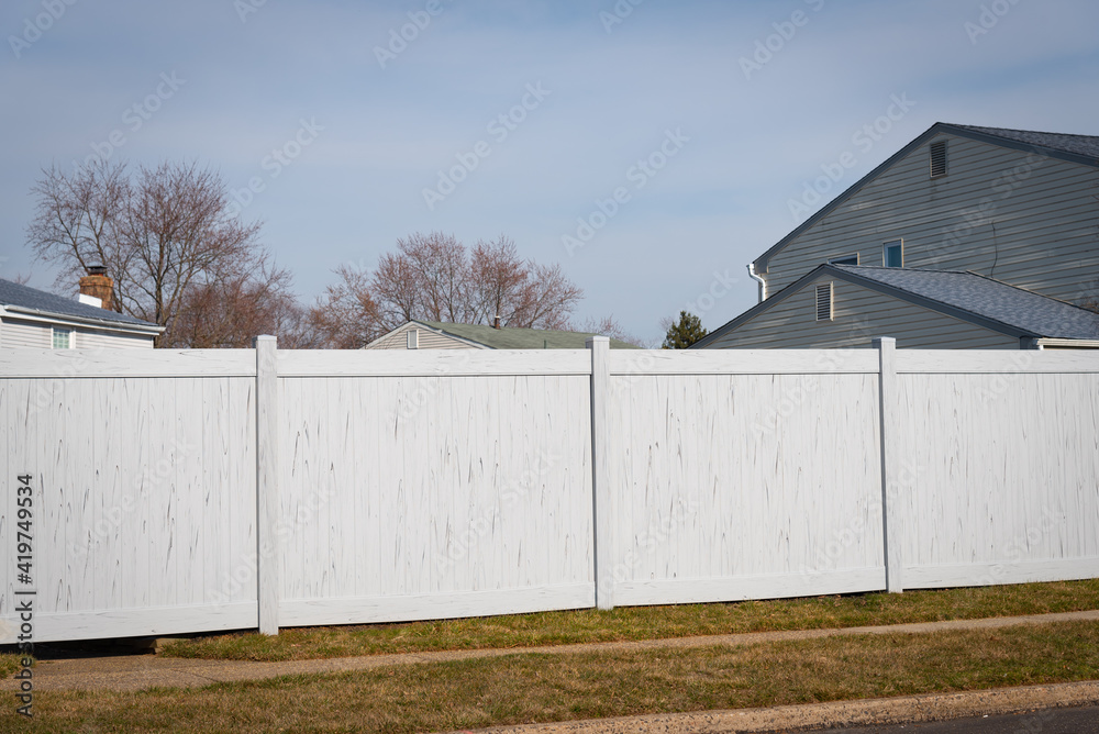 Obraz premium beautiful vinyl fence