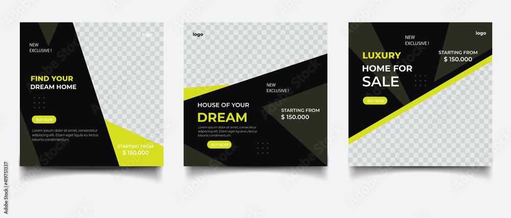 Real Estate Social Media Post Template, Editable Banner Template With Dream Home Post Social
Real Estate Social Media Post Template, Editable Banner Template With Dream Home Post Social