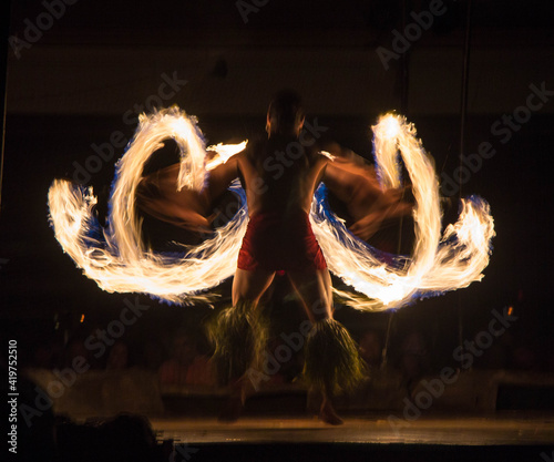 Fire Dancer, Luau, Kauai, Hawaii