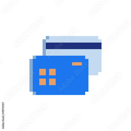 Credit card icon. Mobile apps design. Isolated  abstract vector illustration.