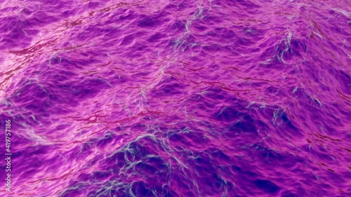 Purple blue ocean sea wave water