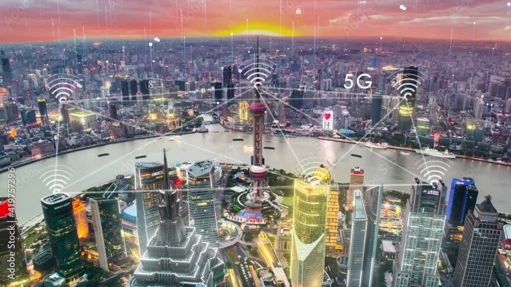 Shanghai: a city of network information，Internet of things