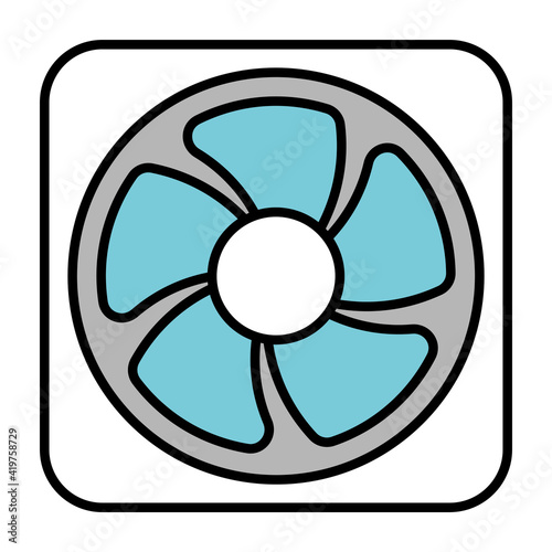 Ventilation fan vector icon 換気扇のアイコン