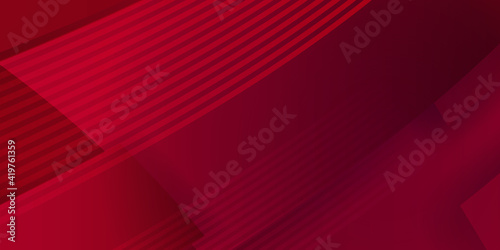 Modern red abstract 3d background with wave stripes lines. Red maroon geometric abstract background. Abstract black grey metallic overlap red light hexagon mesh design modern luxury futuristic tech