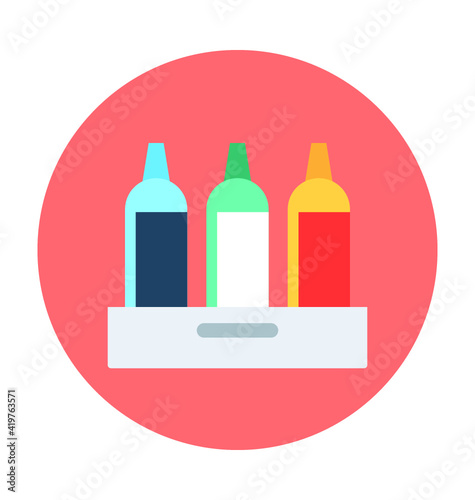 Beer Crate Vector Illustration
