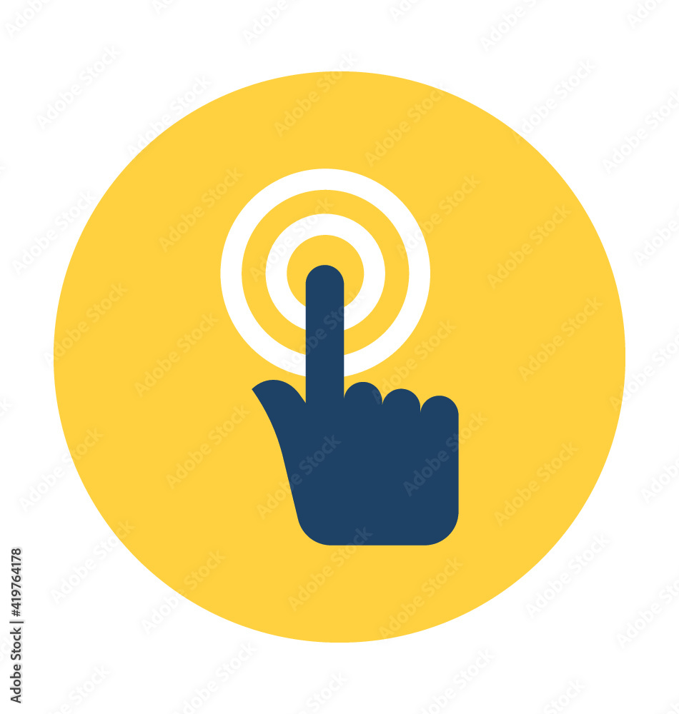 Finger Gesture Vector Icon Finger Gesture Vector Icon