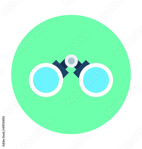 Binocular Vector Icon
