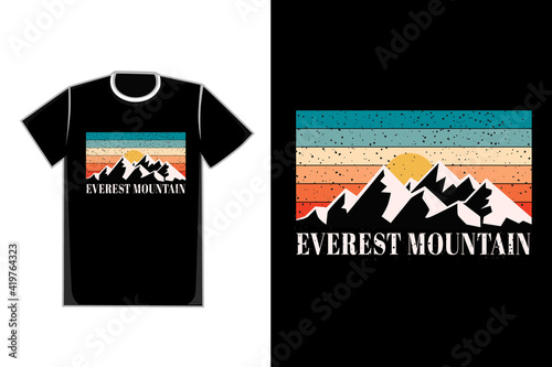 T-shirt Everest Mountain sunshine