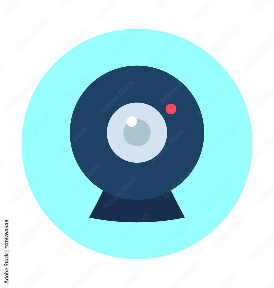 Webcam Vector Icon Webcam Vector Icon