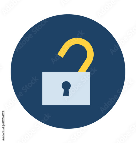 Open Padlock Vector Icon