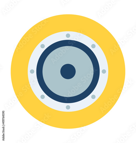 Bass Speaker Vector Icon