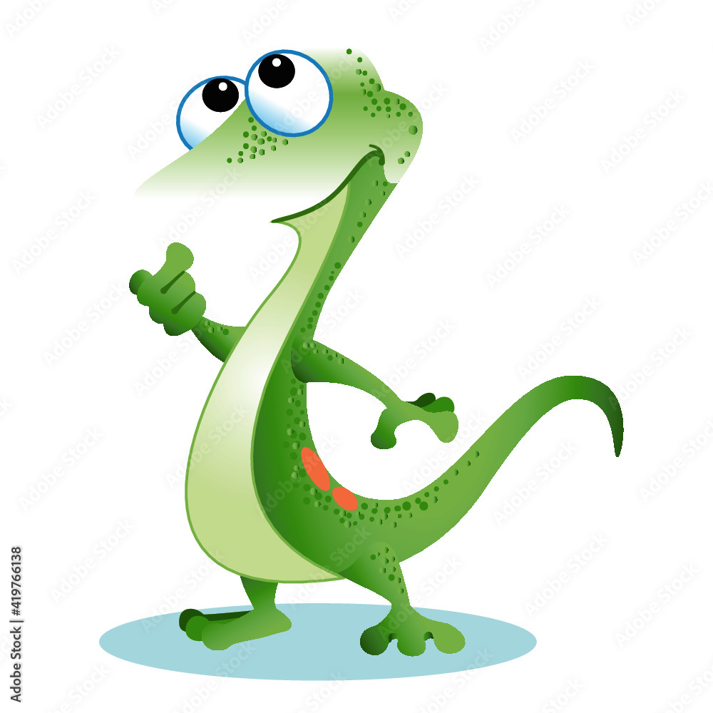 Fototapeta premium Gecko character