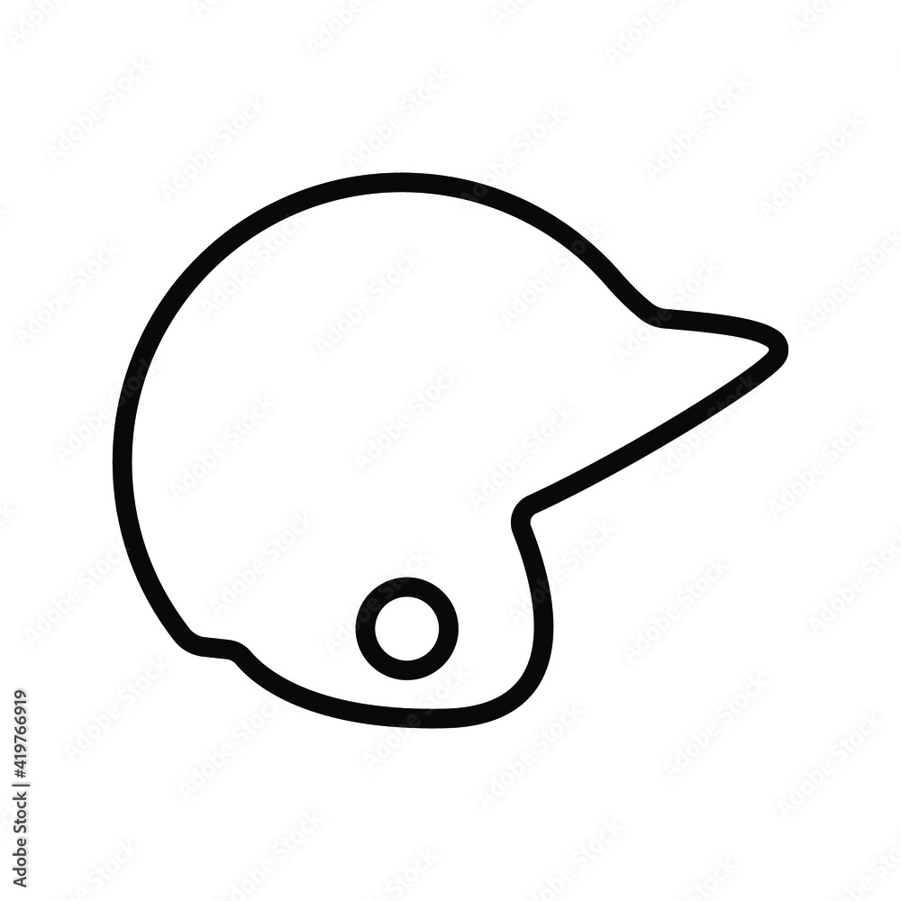 helm baseball icon. sport sign. vector illustration helm baseball icon. sport sign. vector illustration