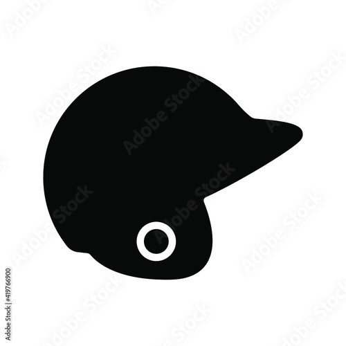 helm baseball icon. sport sign. vector illustration