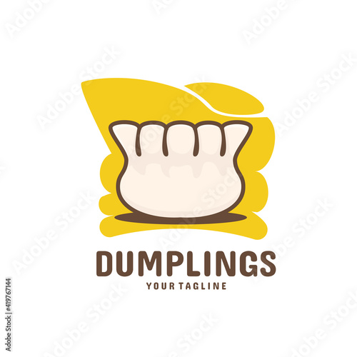 Steamed food dimsum dumplings. Suitable for use as logo templates, packaging labels, etc.