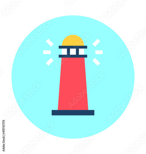 Lighthouse Vector Icon