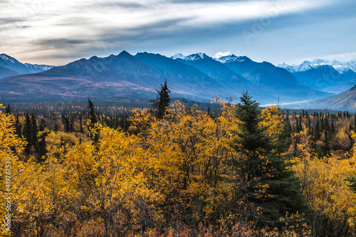dramatic autumn landscape in the Matanuska area.