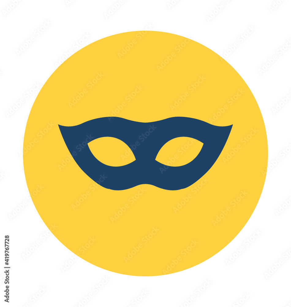 Carnival Mask Vector Icon