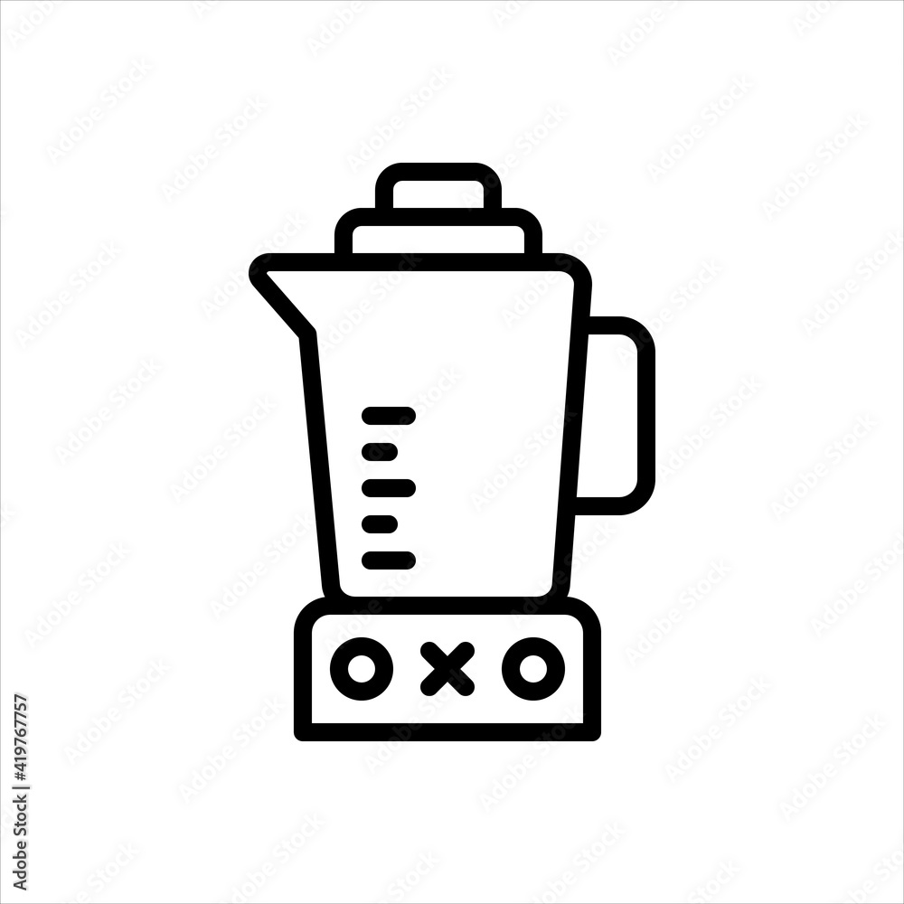 Black line icon for mixer Black line icon for mixer