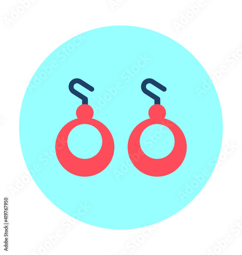 Earrings Vector Icon