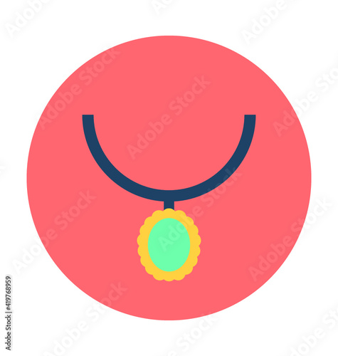 Necklace Vector Icon 