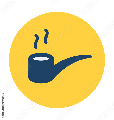 Smoking Pipe Vector Icon