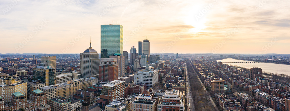 Panorama of Boston Skyline 