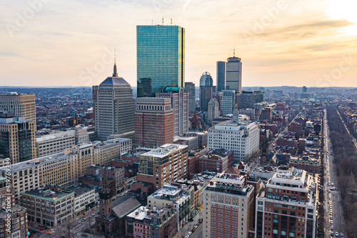 Boston City Skyline