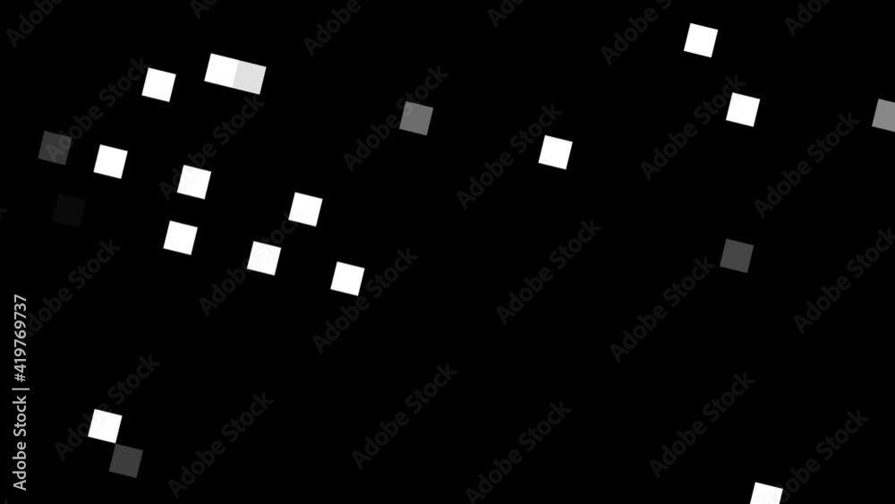 Pixelated Element 5 video set Pack Pattern Luma or Alpha Mattes Channel. Transition Black and White Masks Templates for Editing Footages Motion Graphic Background 4K Animation. for CGI Editing, VFx.
