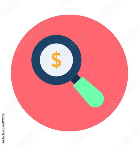 Searching Finance Vector Icon