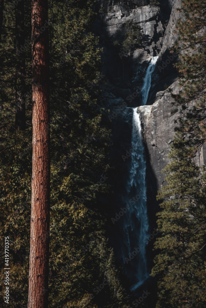 Waterfall, Yosemite Valley, California