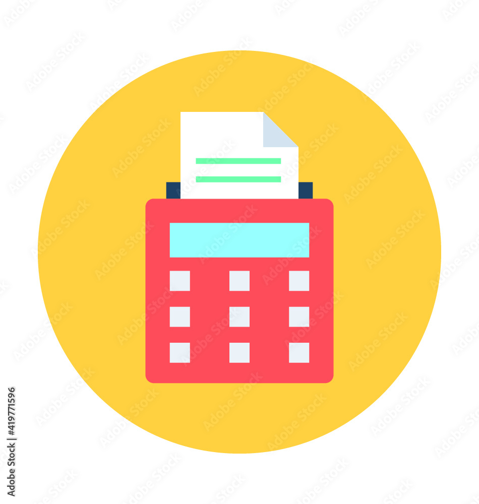 Cash Register Vector Icon Cash Register Vector Icon