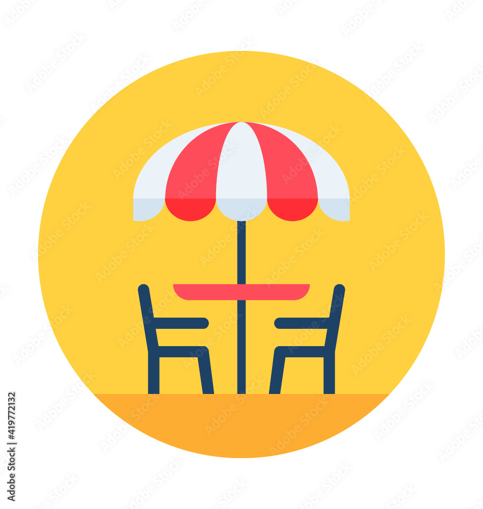 Dining Table Vector Icon