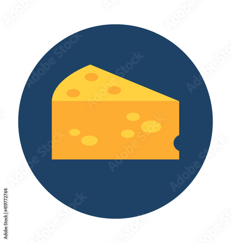 Free Download Cheese Vector Icon - GFXLoad