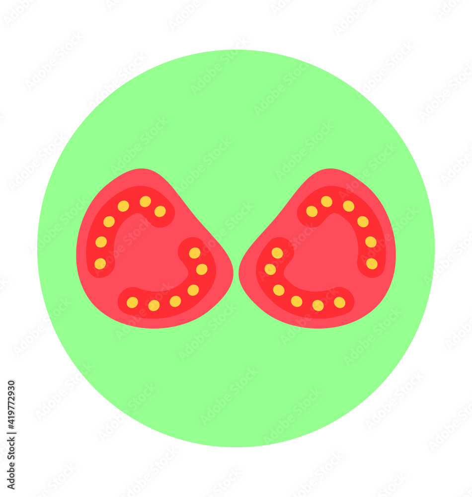 Tomato Vector Icon Tomato Vector Icon
