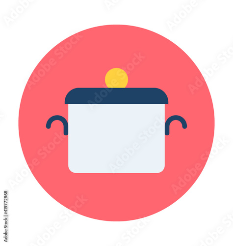 Cooking Pan Vector Icon